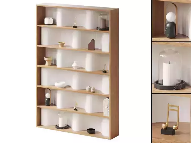 Decorative Shelf 001 3D model