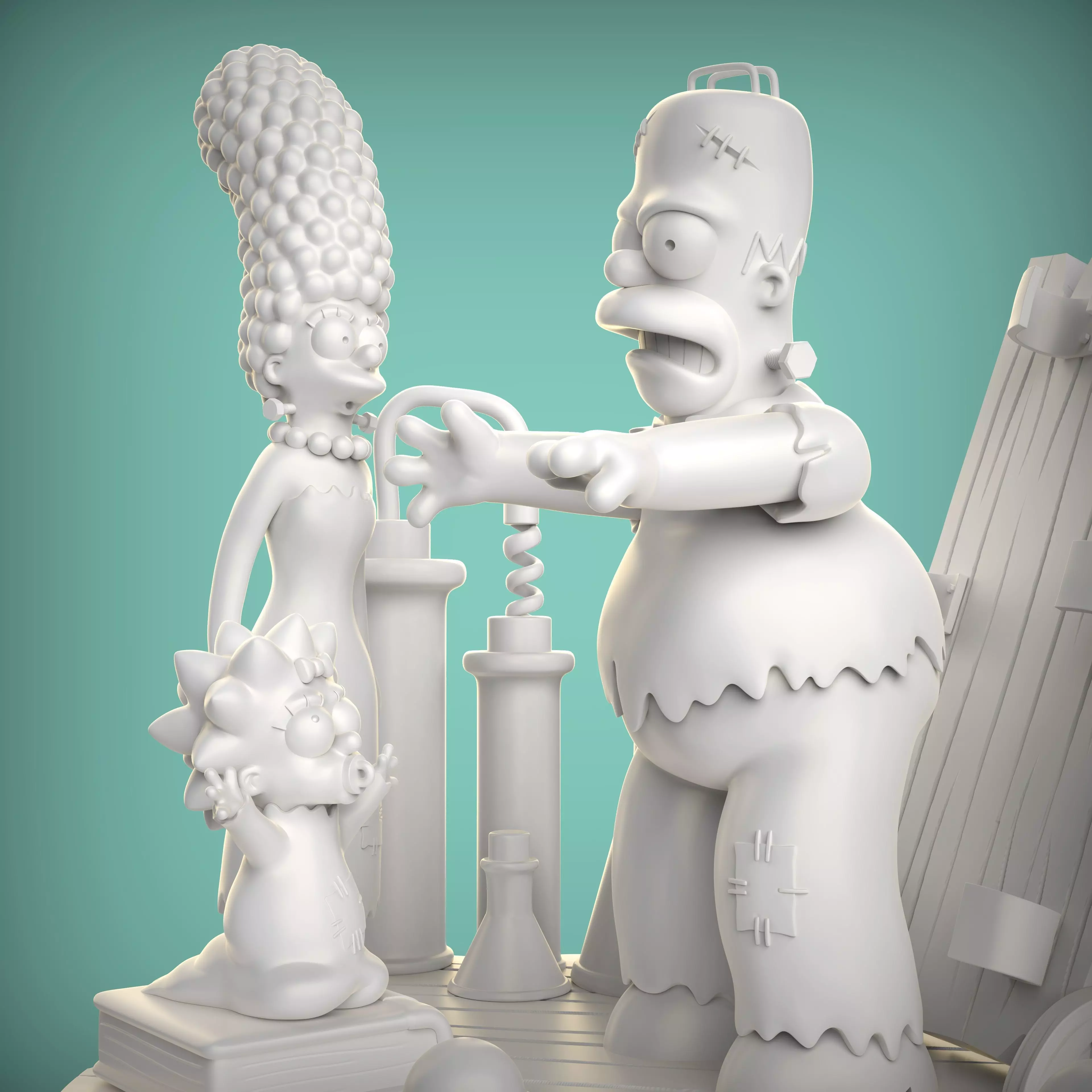 DIORAMA SIMPSONS HORROR 3D print model_17