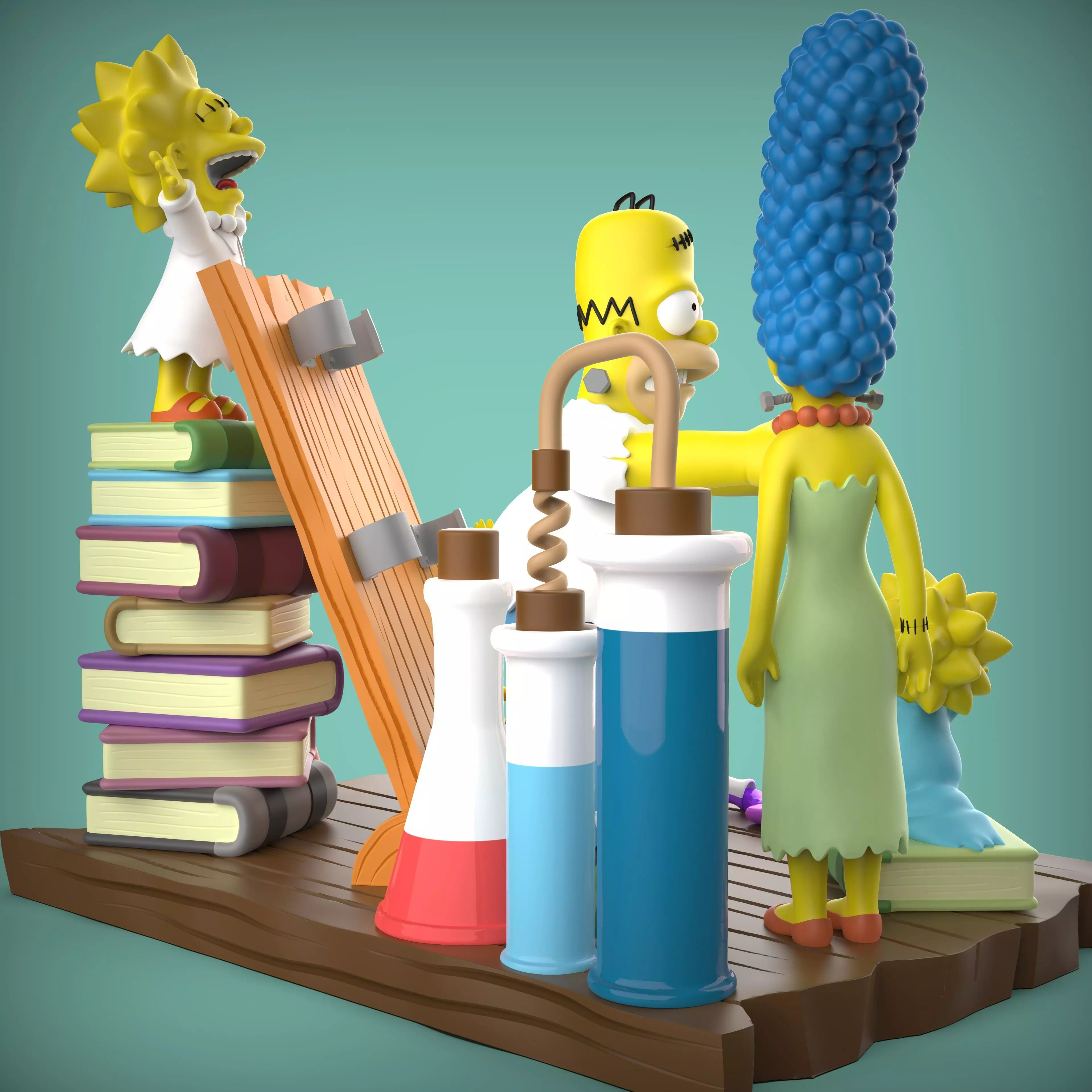 DIORAMA SIMPSONS HORROR 3D print model_10