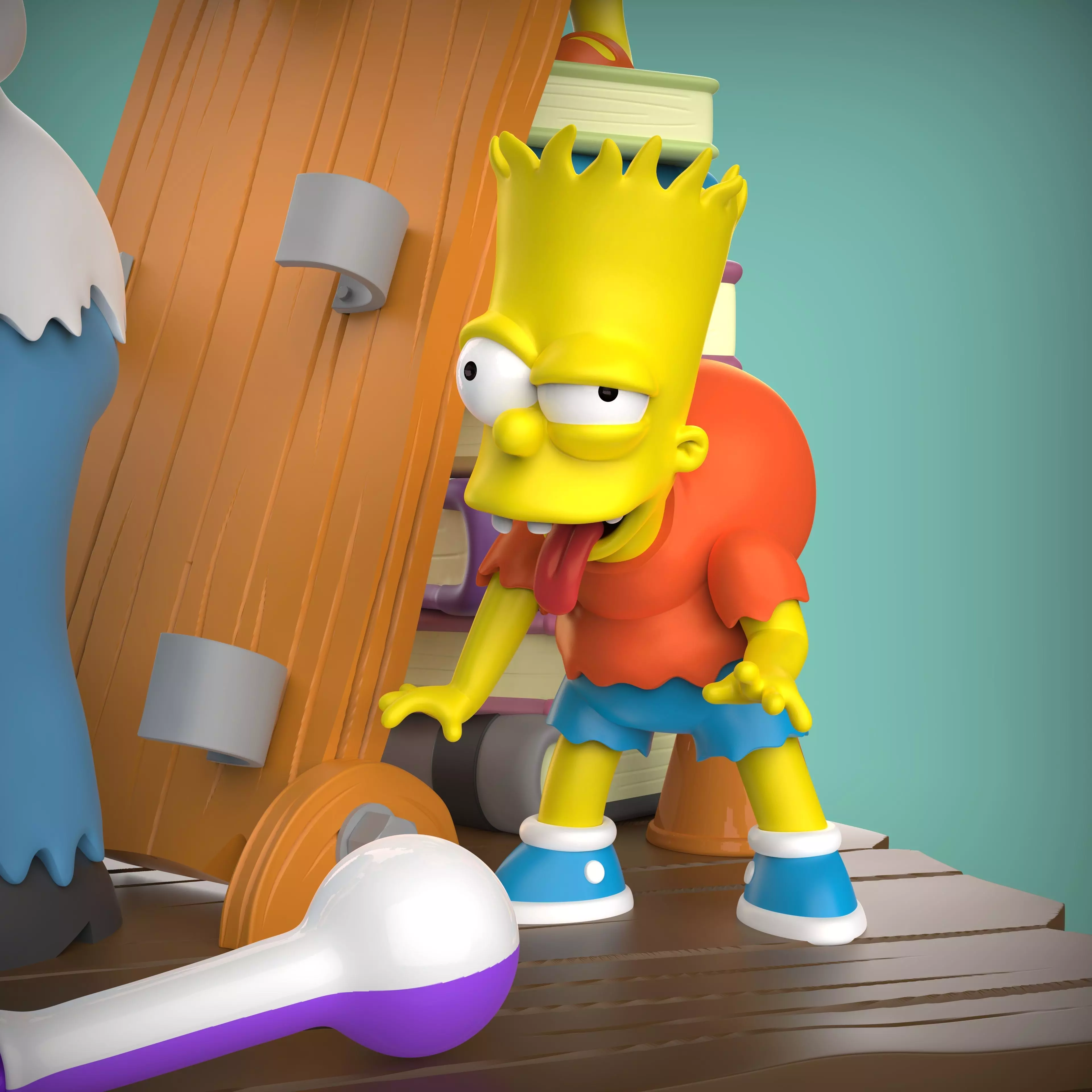 DIORAMA SIMPSONS HORROR 3D print model_5