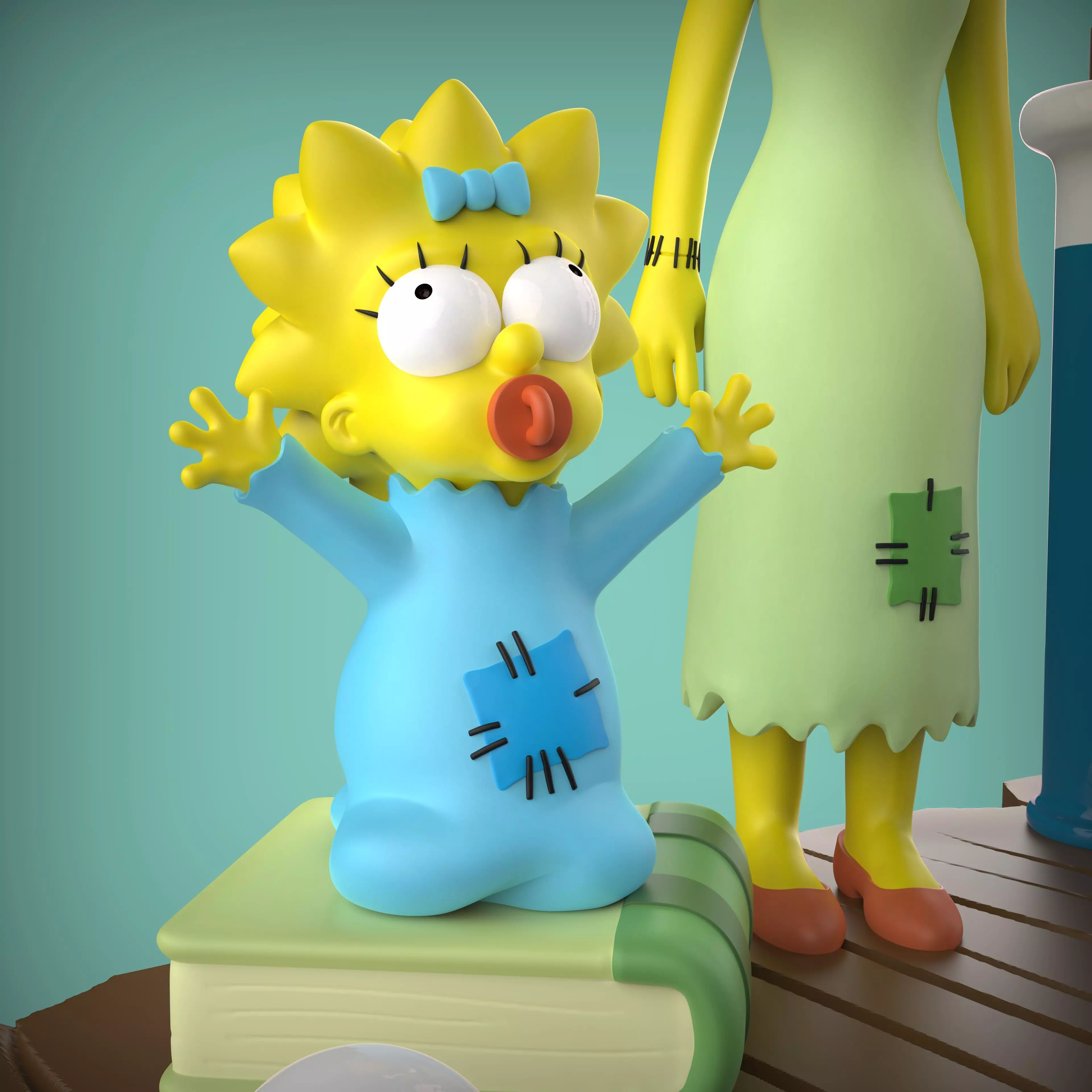 DIORAMA SIMPSONS HORROR 3D print model_8