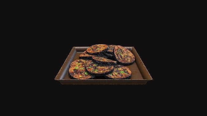Medieval Eggplant Low-poly 3D model 4