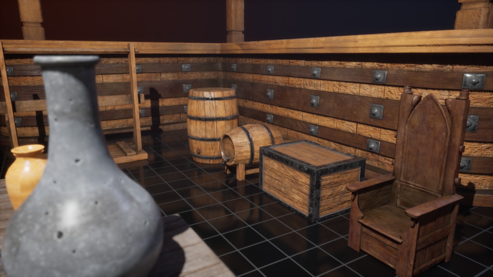 Medieval Props Low-poly 3D model_2