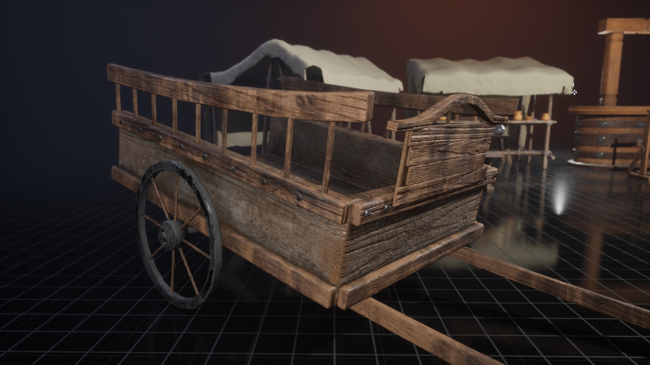 Medieval Props Low-poly 3D model_8