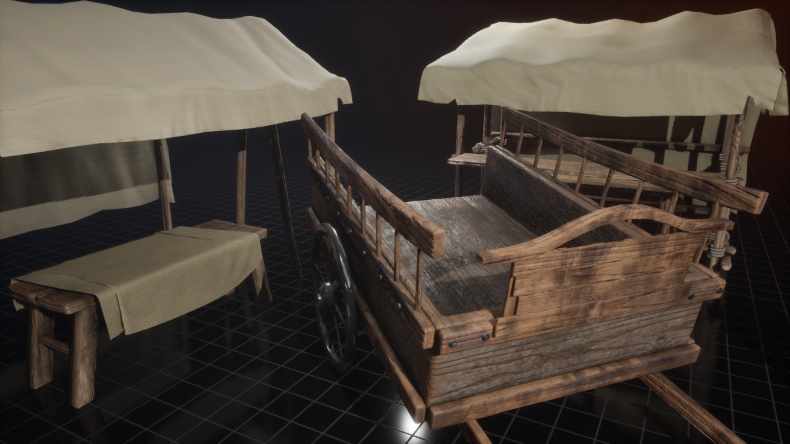 Medieval Props Low-poly 3D model_1