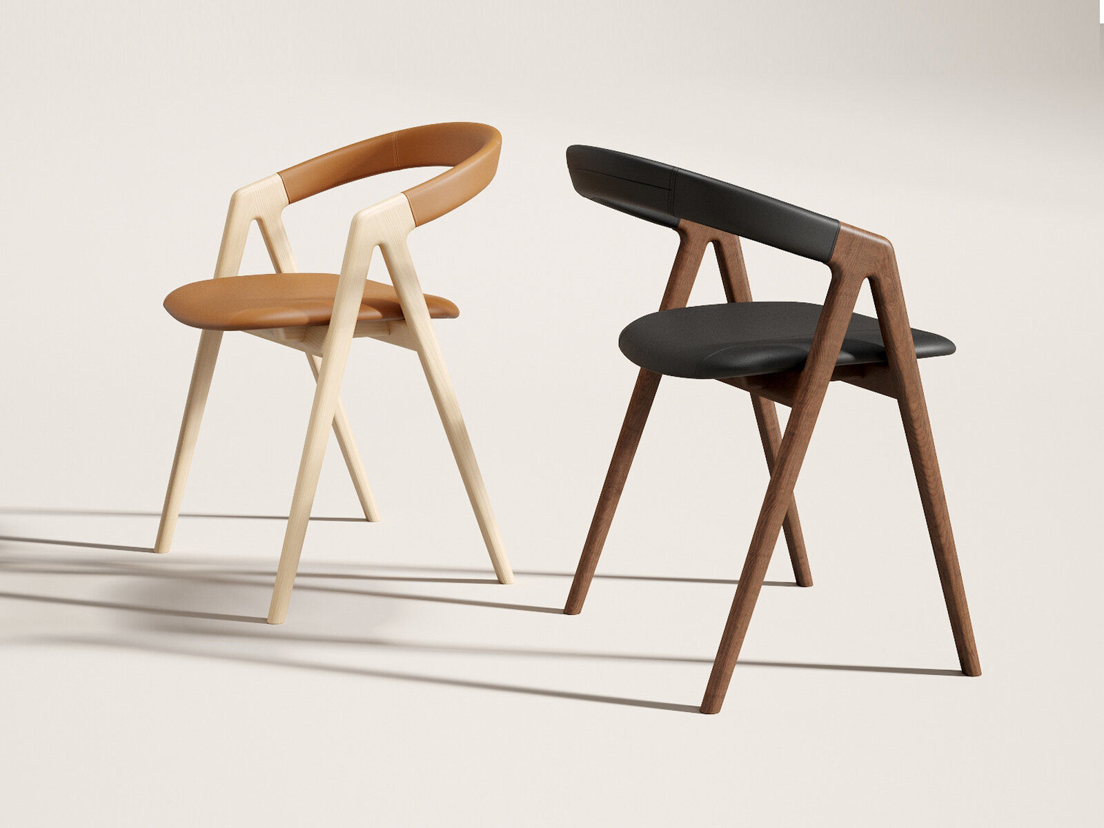 San Dining Armchair 3D model_1