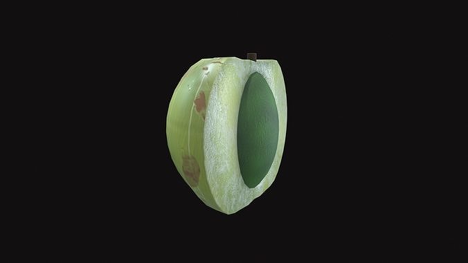 Medieval Gooseberries Low-poly 3D model 3