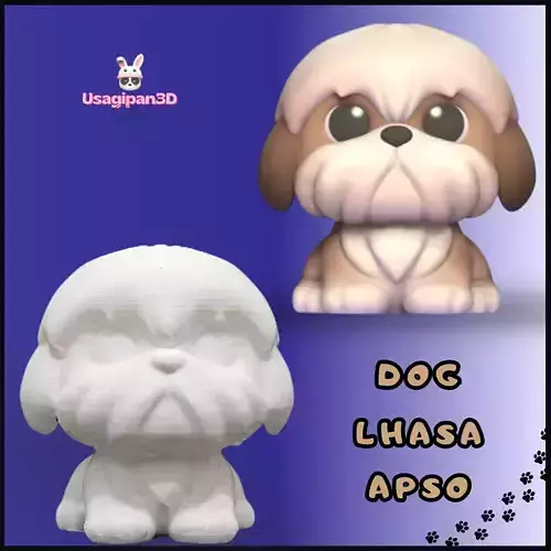 Dog Lhasa Apso 3D print model
