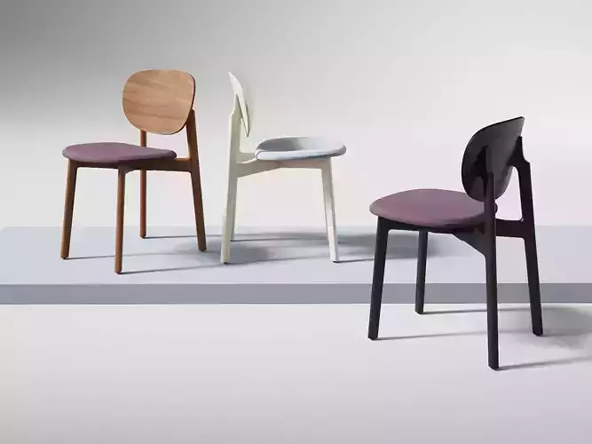 Zenso Chairs with Upholstered Seat