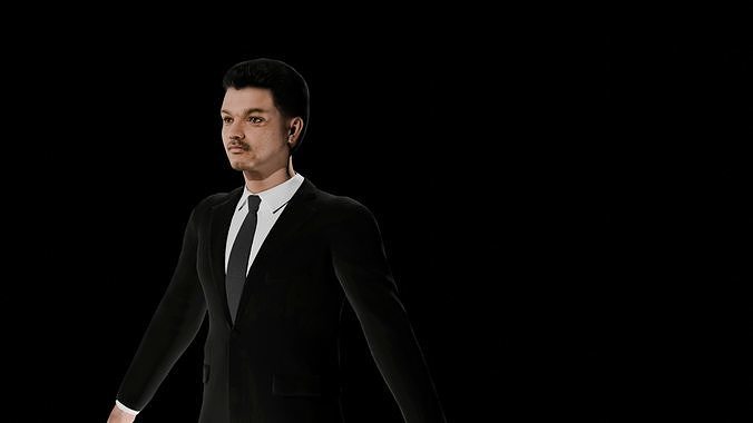  Actor vijay 3D model