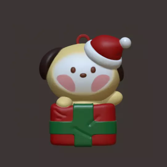 BT21 Christmas Tree Ornaments - Present Chimmy 3D print model_0