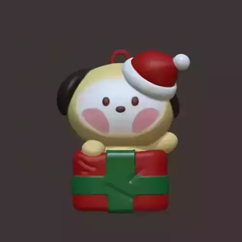 BT21 Christmas Tree Ornaments - Present Chimmy 3D print model