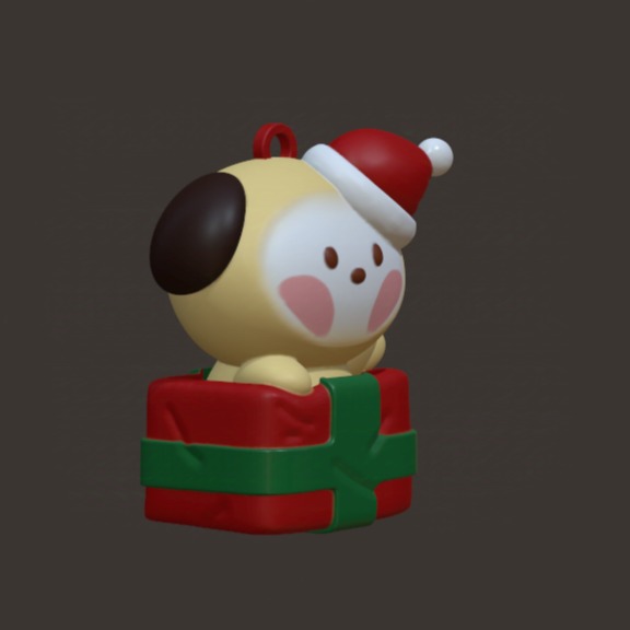 BT21 Christmas Tree Ornaments - Present Chimmy 3D print model_1