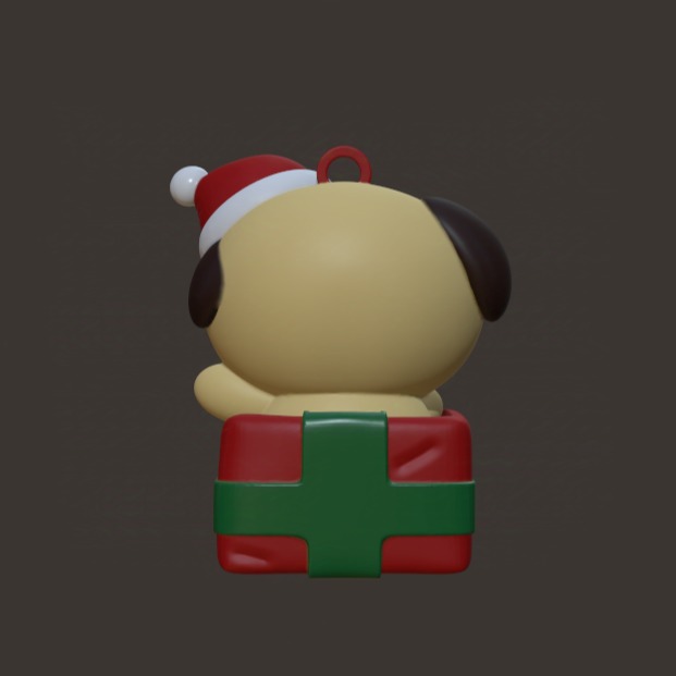 BT21 Christmas Tree Ornaments - Present Chimmy 3D print model_3