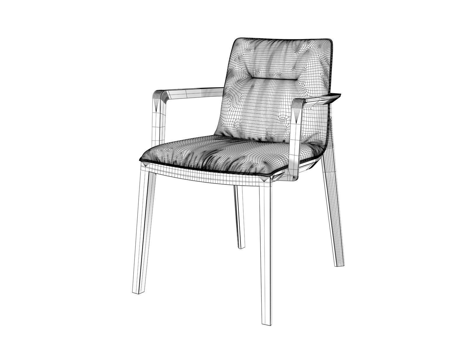 Challenge Armchair Soft 3D model_2