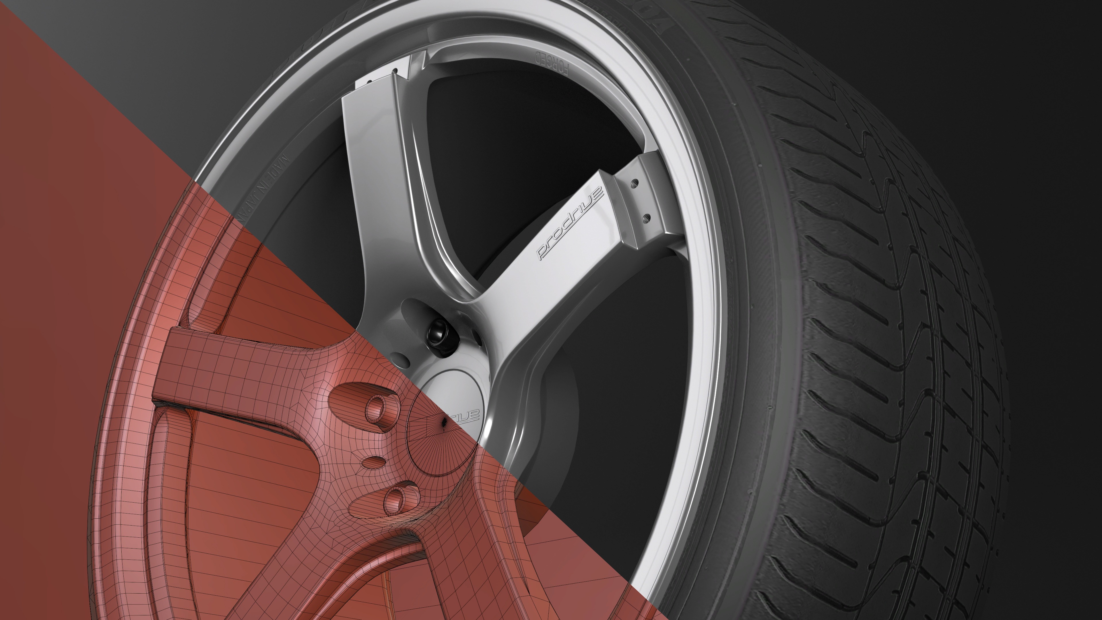 Rays Prodrive GC-05N Low-poly 3D model_9