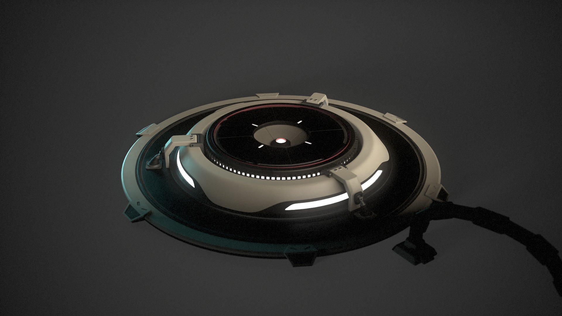 Sci-Fi Platform 3D model_2
