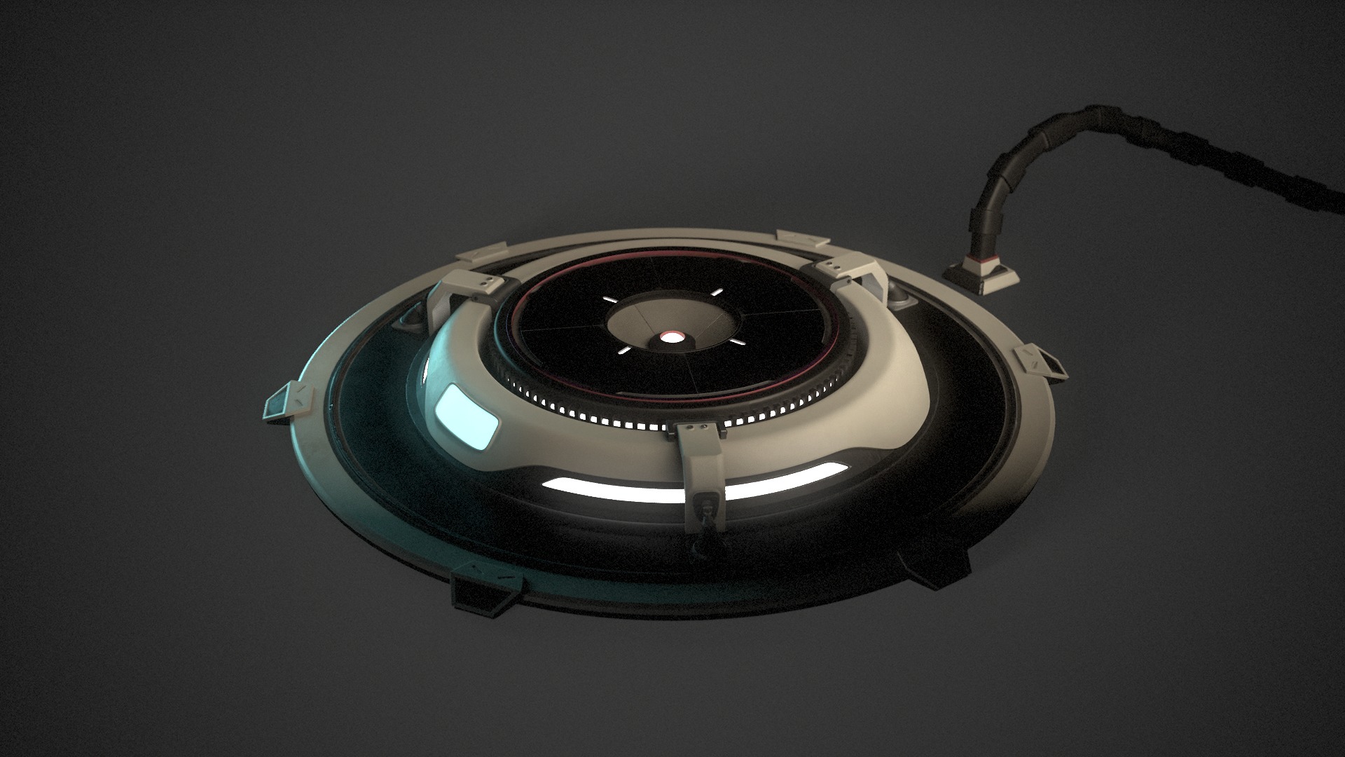 Sci-Fi Platform 3D model_3