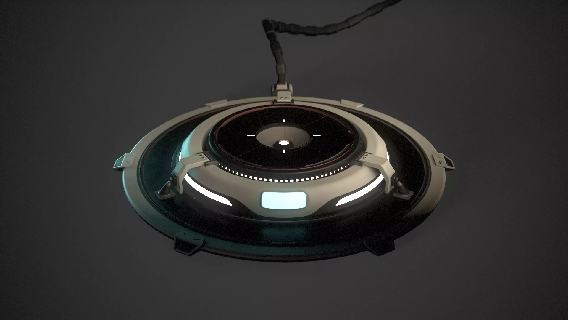 Sci-Fi Platform 3D model_0