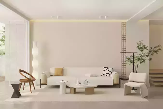  Century interior scene 3D model