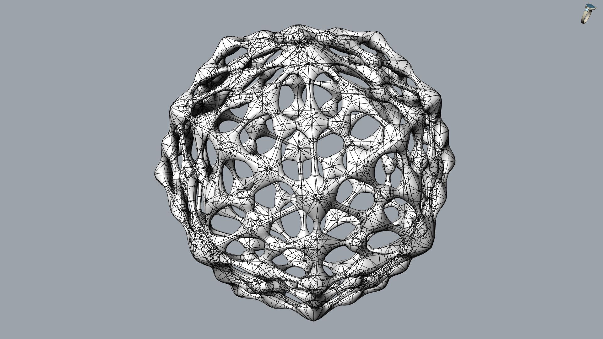 Puffed Balloon Decoration Ball 3D print model_4