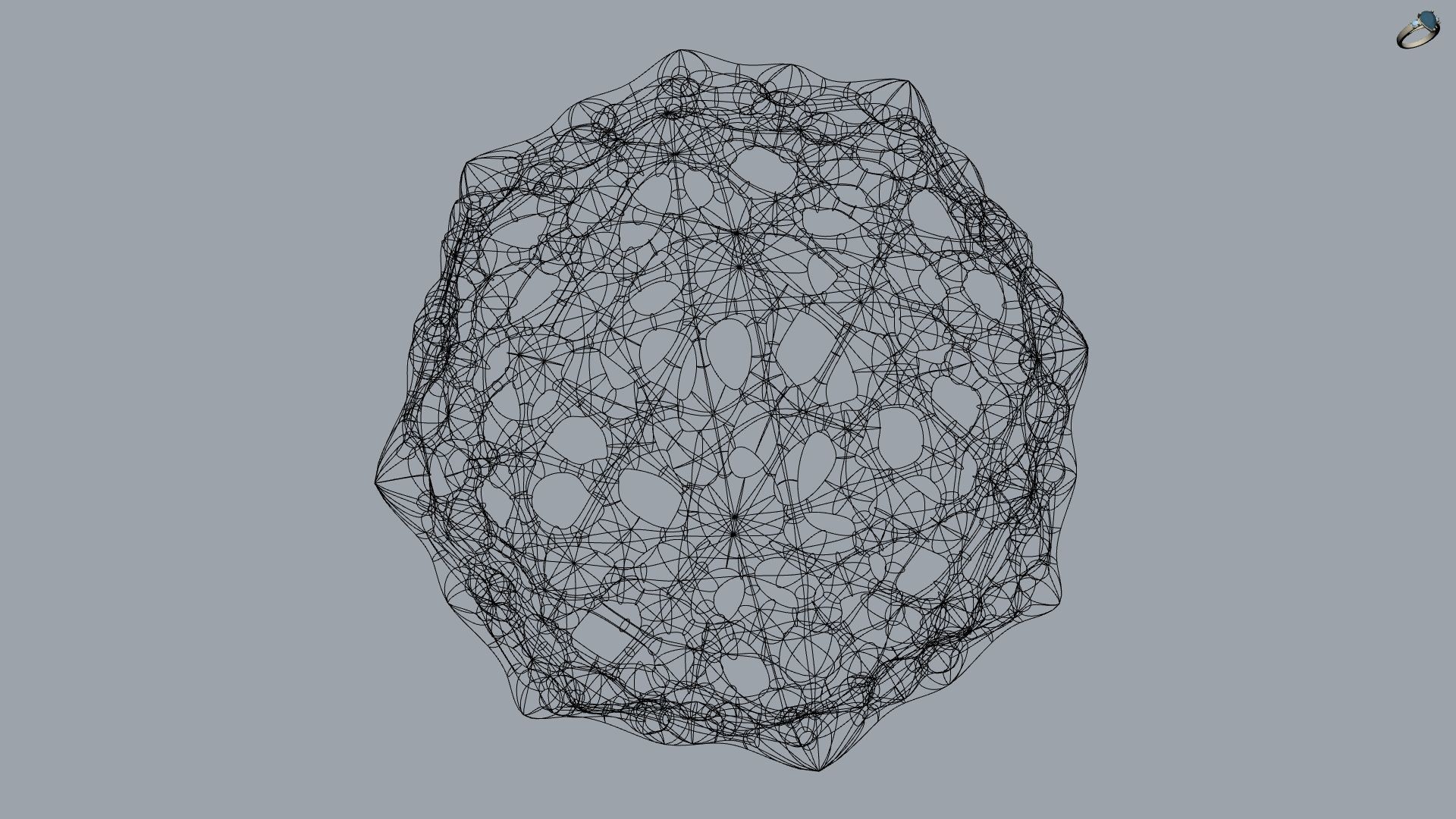 Puffed Balloon Decoration Ball 3D print model_3