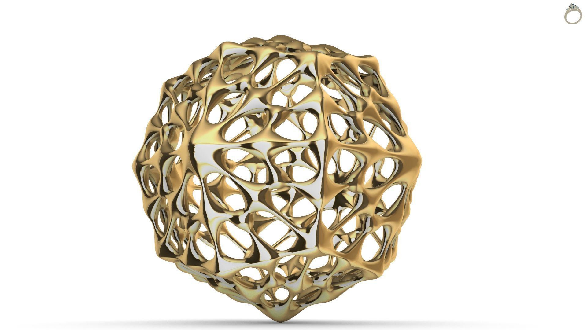 Puffed Balloon Decoration Ball 3D print model_1