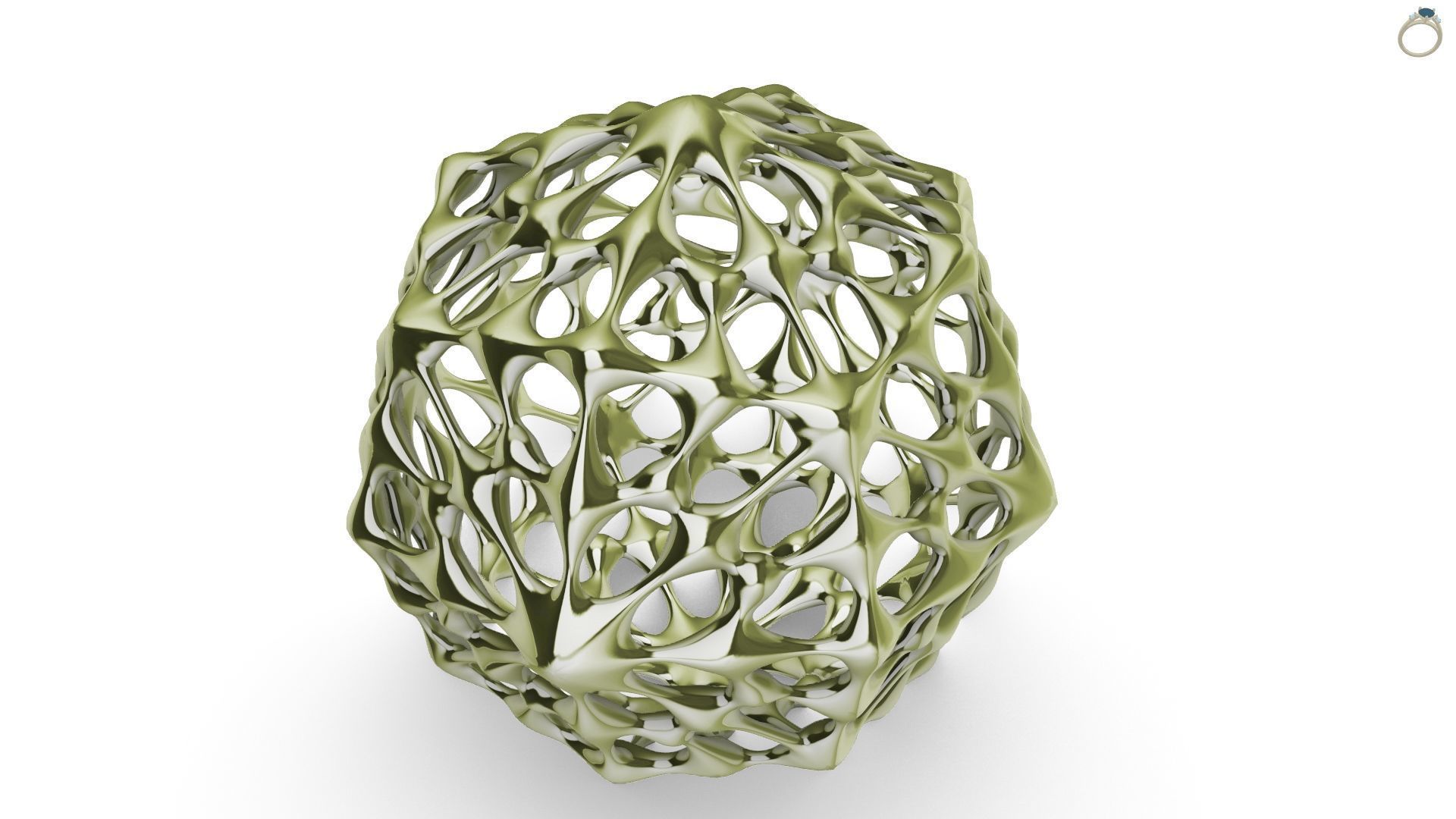 Puffed Balloon Decoration Ball 3D print model_5