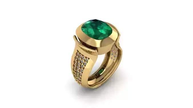 PRECIOUS SIDHARTH GEMS RING 3D PRINTABLE MODEL