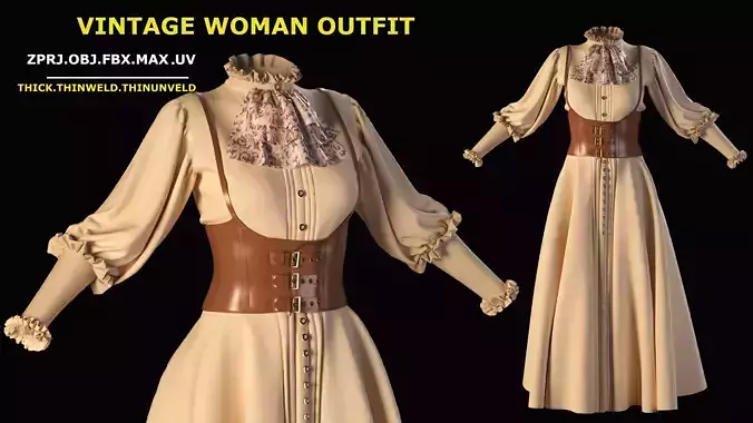 VINTAGE WOMAN OUTFIT