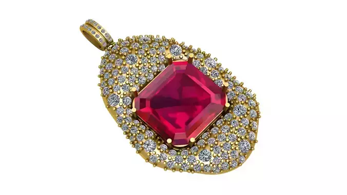 RADIANT CLUSTER PENDANT 3D PRINTABLE MODEL