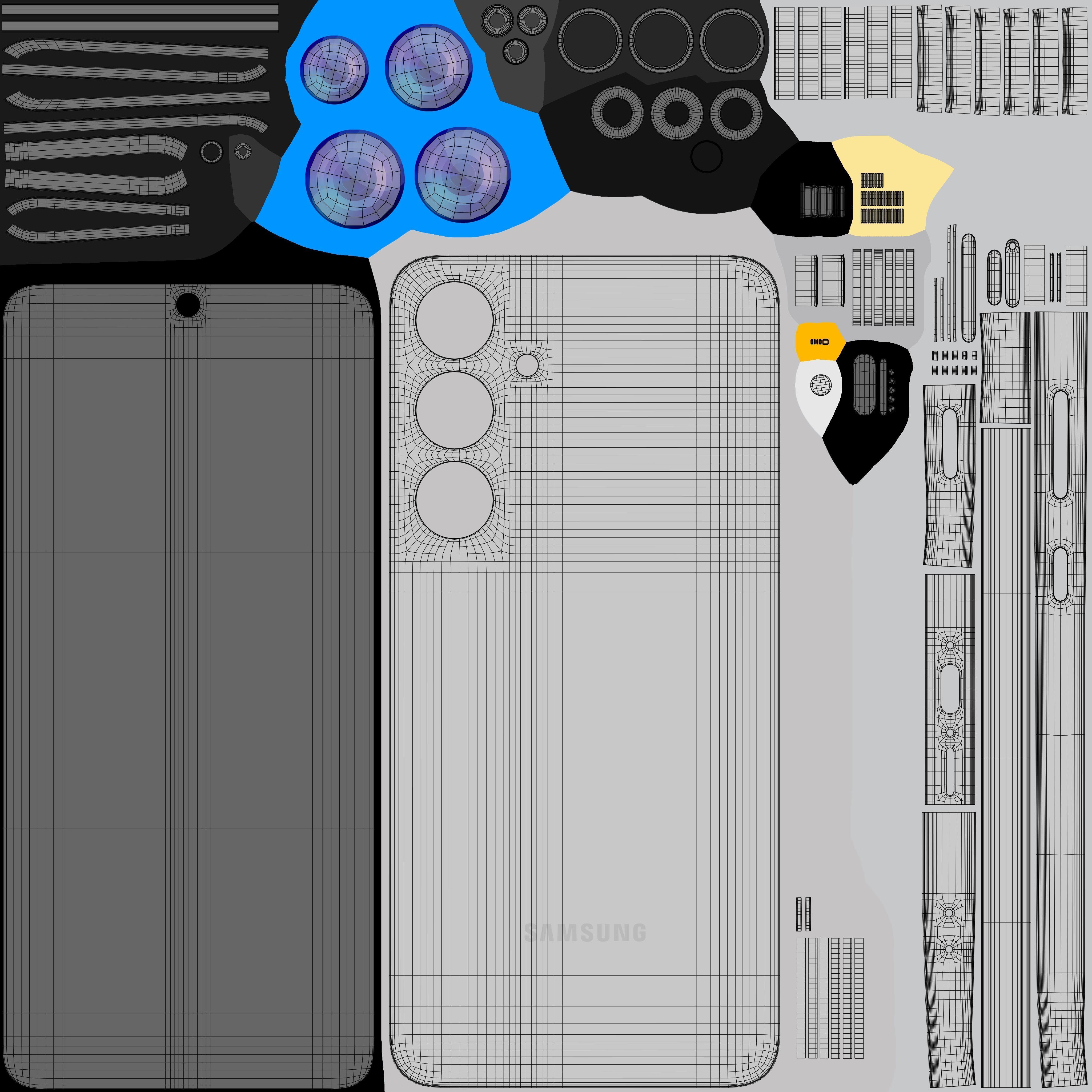 Samsung Galaxy S24 FE Gray 3D model_10