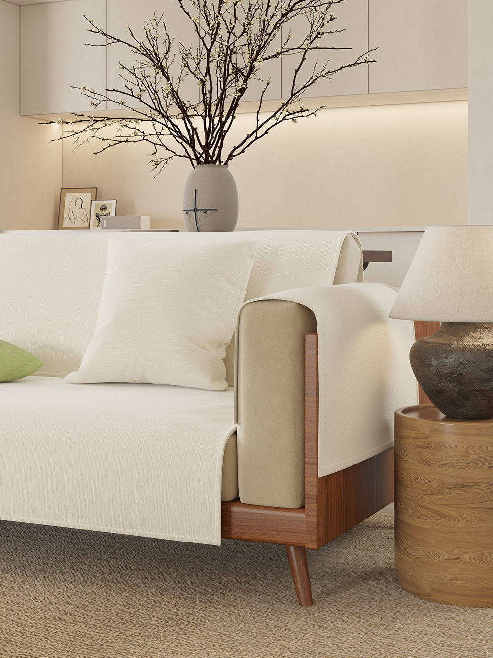 Retro residential indoor  3D model_6