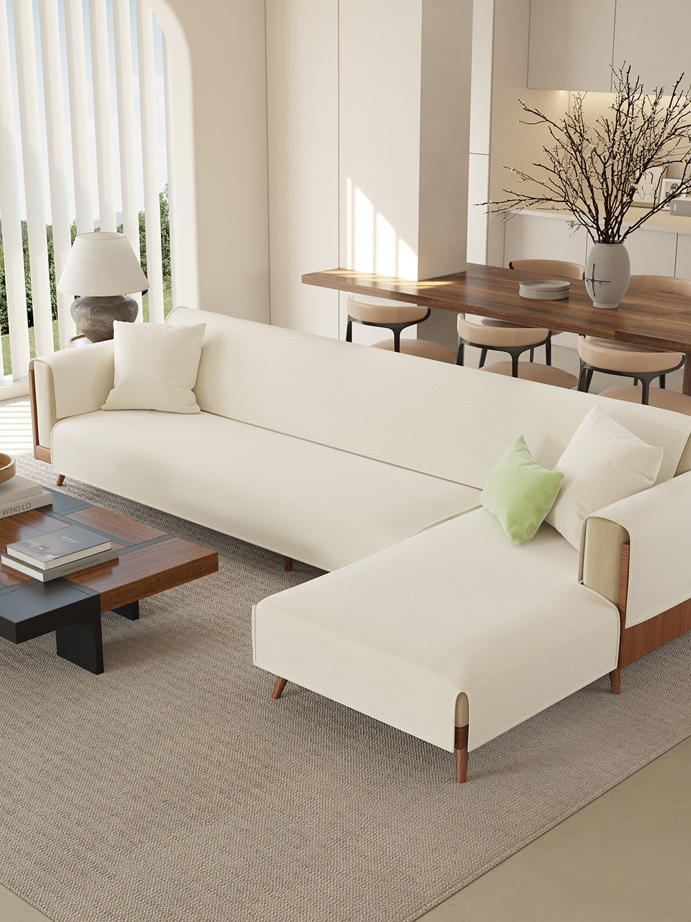 Retro residential indoor  3D model_4