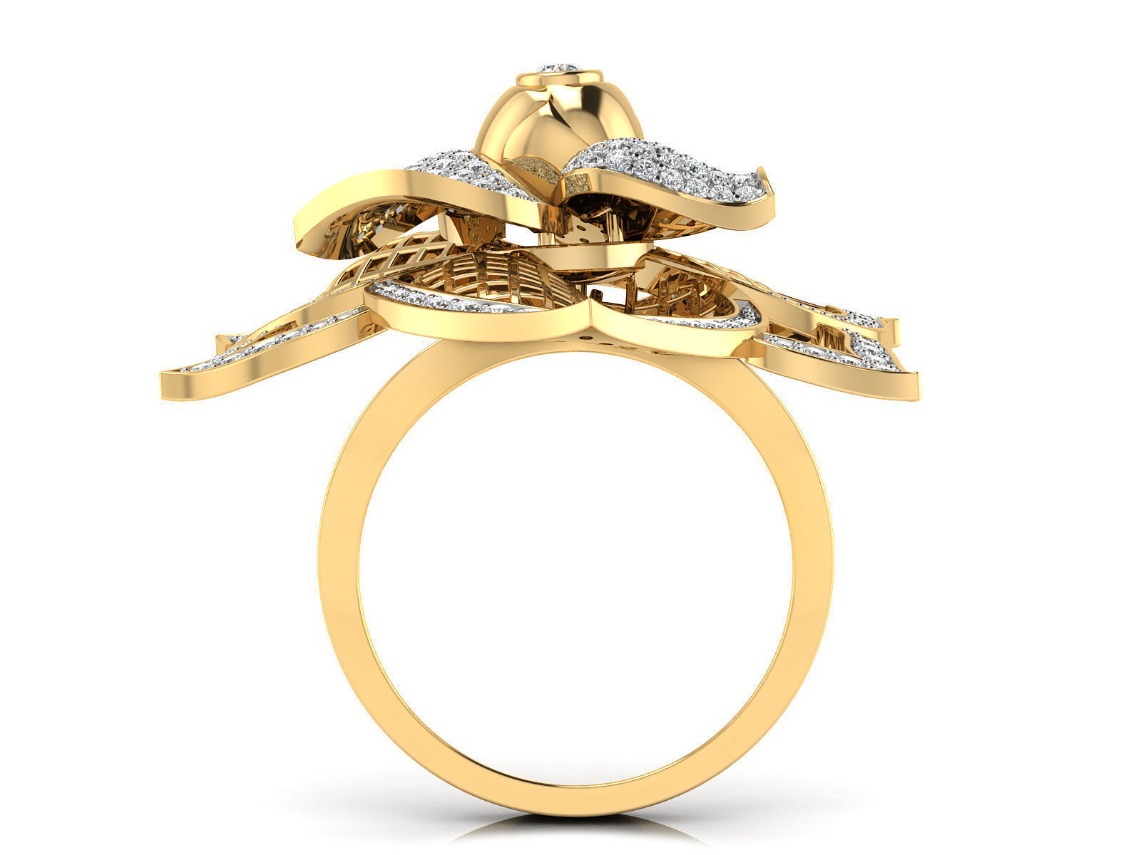 Women Ring Render 3dm STL OBJ FBX Details 3D print model_6