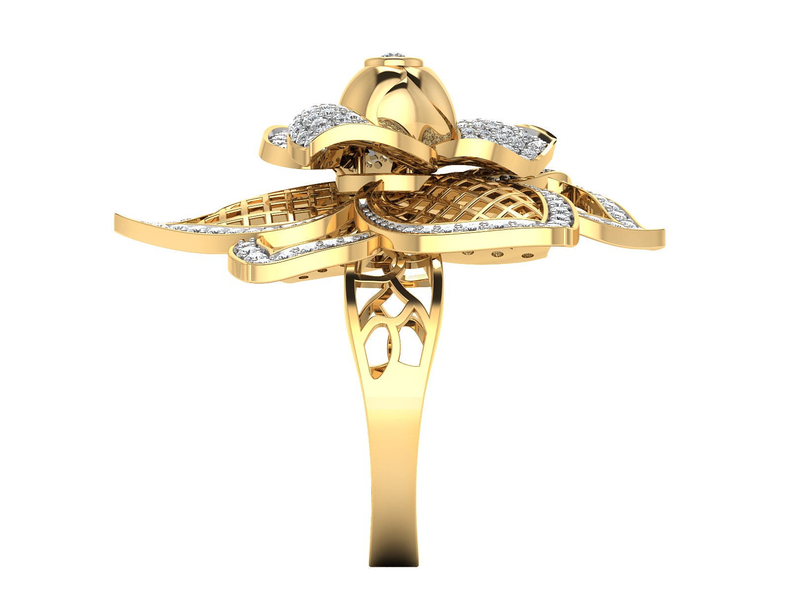 Women Ring Render 3dm STL OBJ FBX Details 3D print model_11