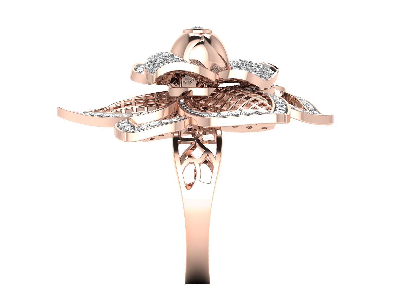 Women Ring Render 3dm STL OBJ FBX Details 3D print model_9