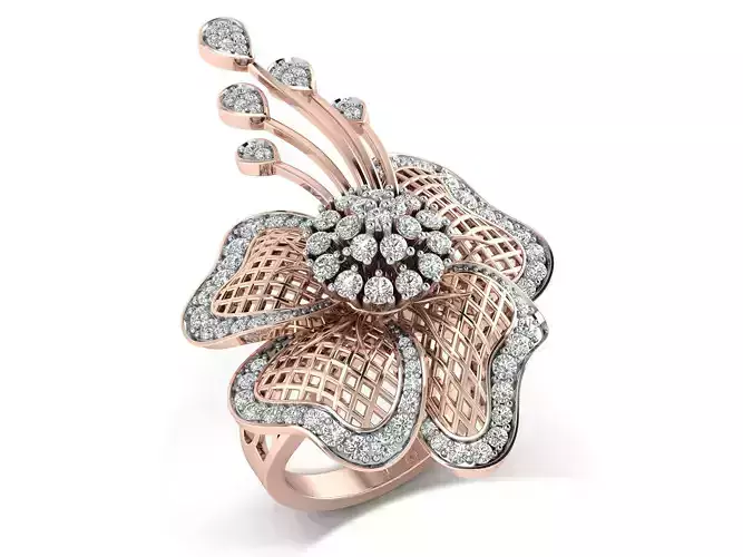 Women Ring  Render 3dm STL OBJ FBX Details 3D print model