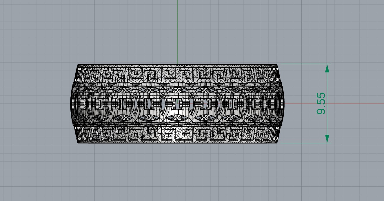 0263 Chinese Coin Ring 3D print model_4