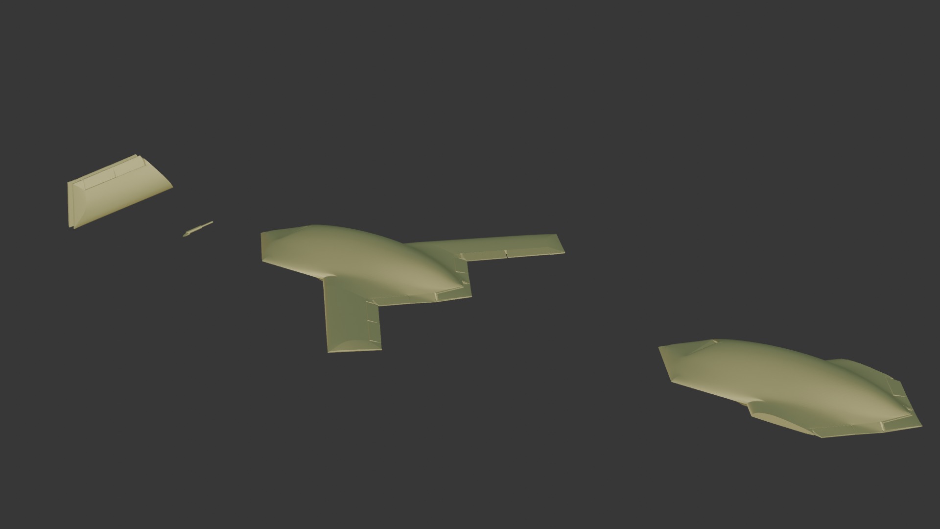 Boeing X-45A 3D print model_9