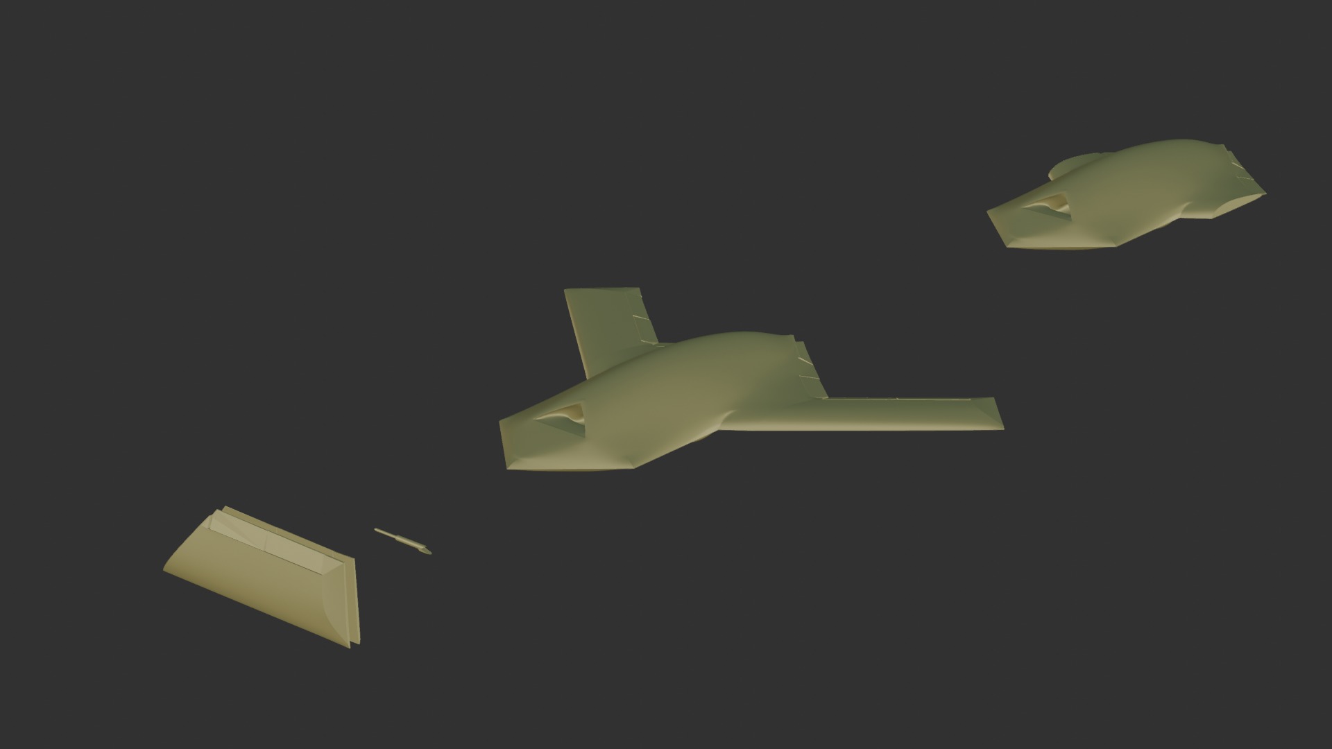 Boeing X-45A 3D print model_8