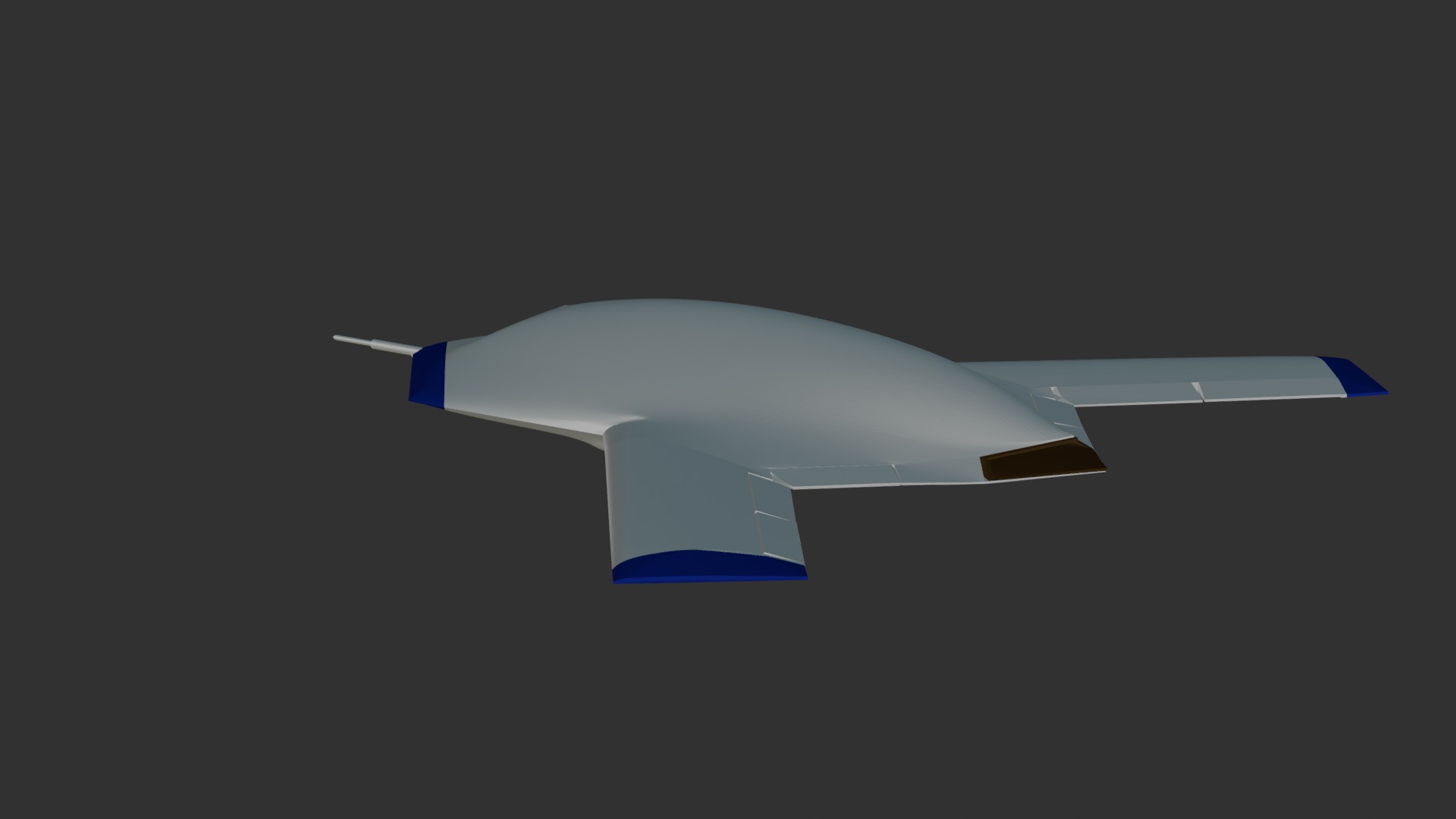 Boeing X-45A 3D print model_4