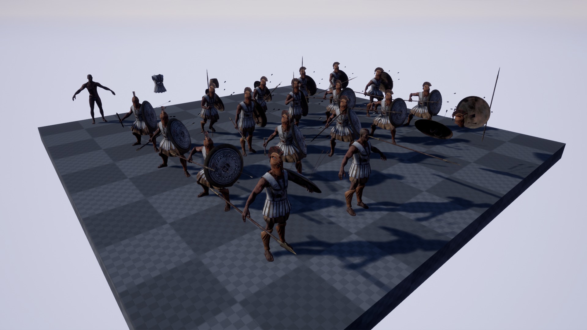 SPARTAN HOPLITE UNDEAD1 Low-poly 3D model_16