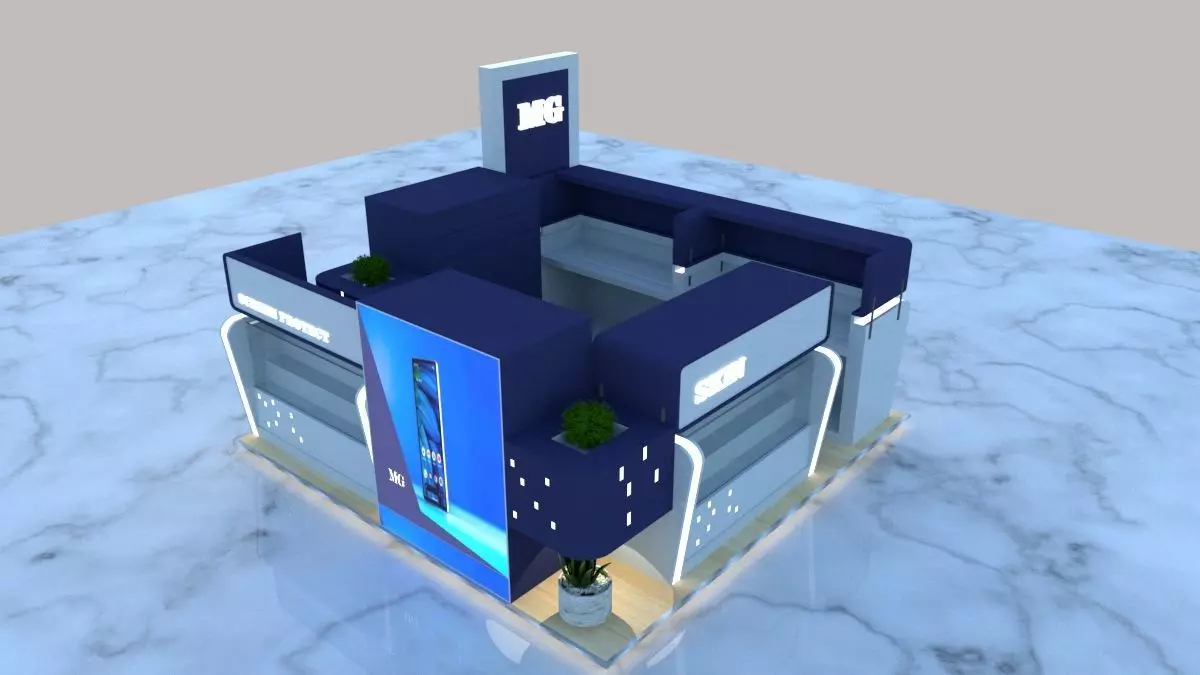 MOBILE SHOAP KIOSK 3D model