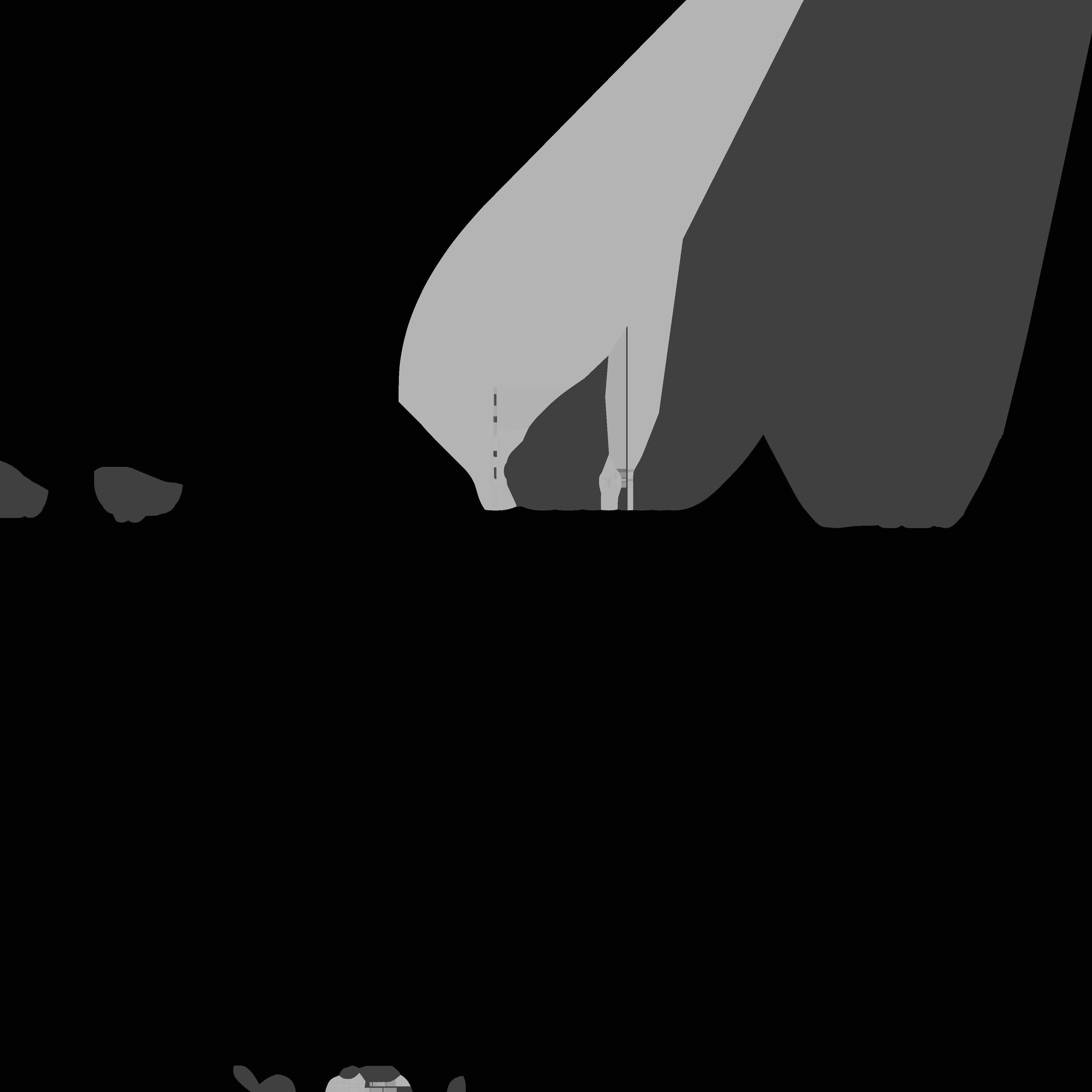 01 00 Wooden door Low-poly 3D model_7