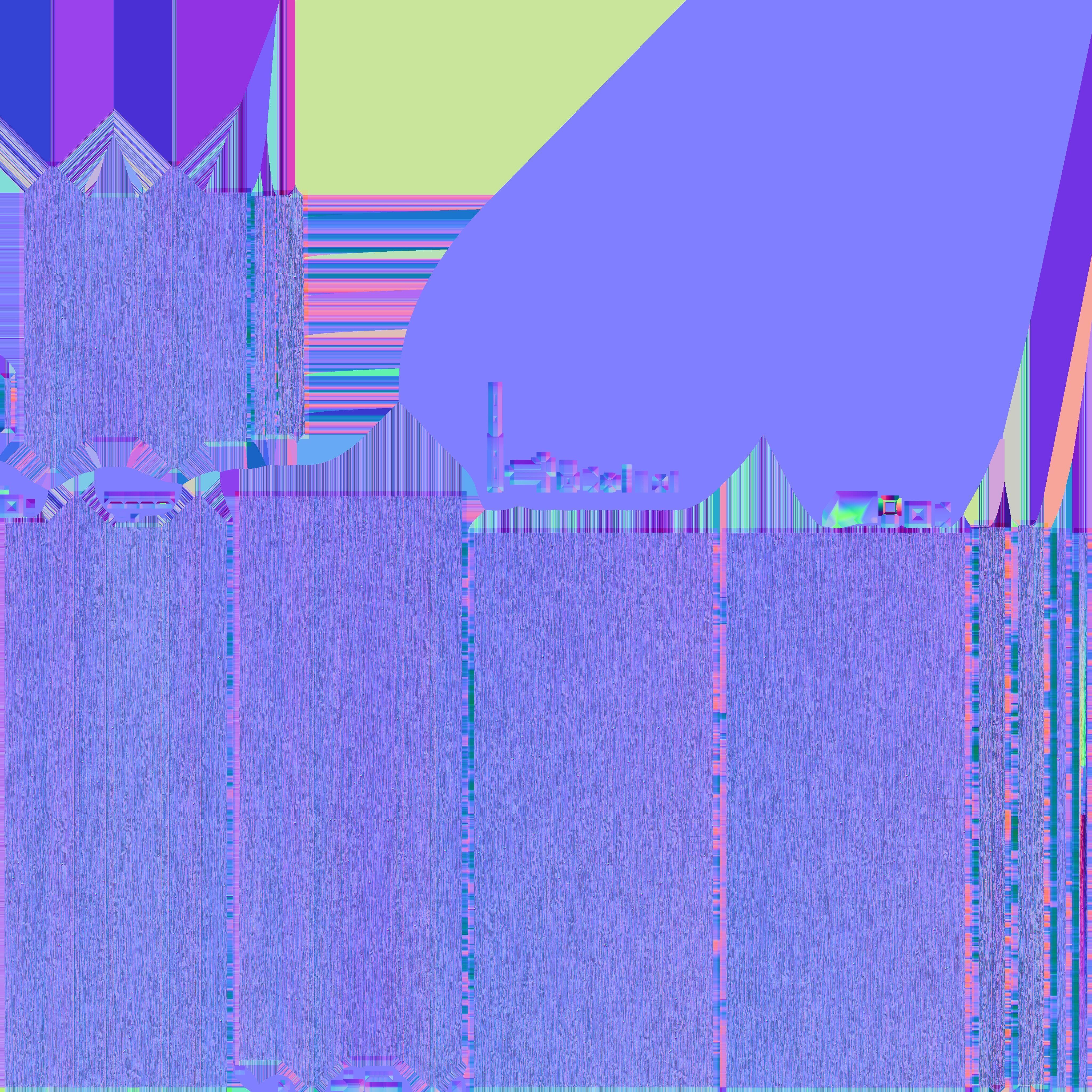 01 00 Wooden door Low-poly 3D model_5