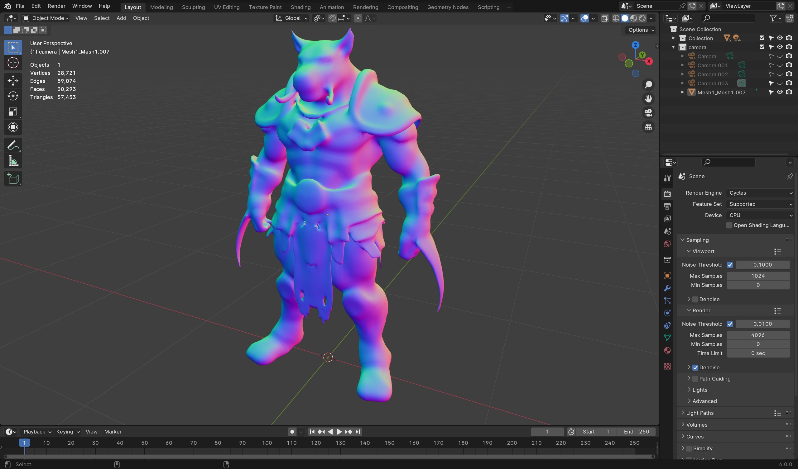 Savage Bulldog Warrior 3D Model  Fearless Gladiator Low-poly 3D model_8