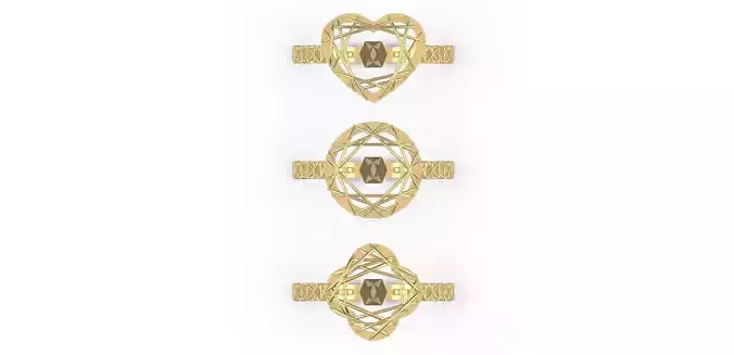 0268 Dreamcatcher Ring 3D print model