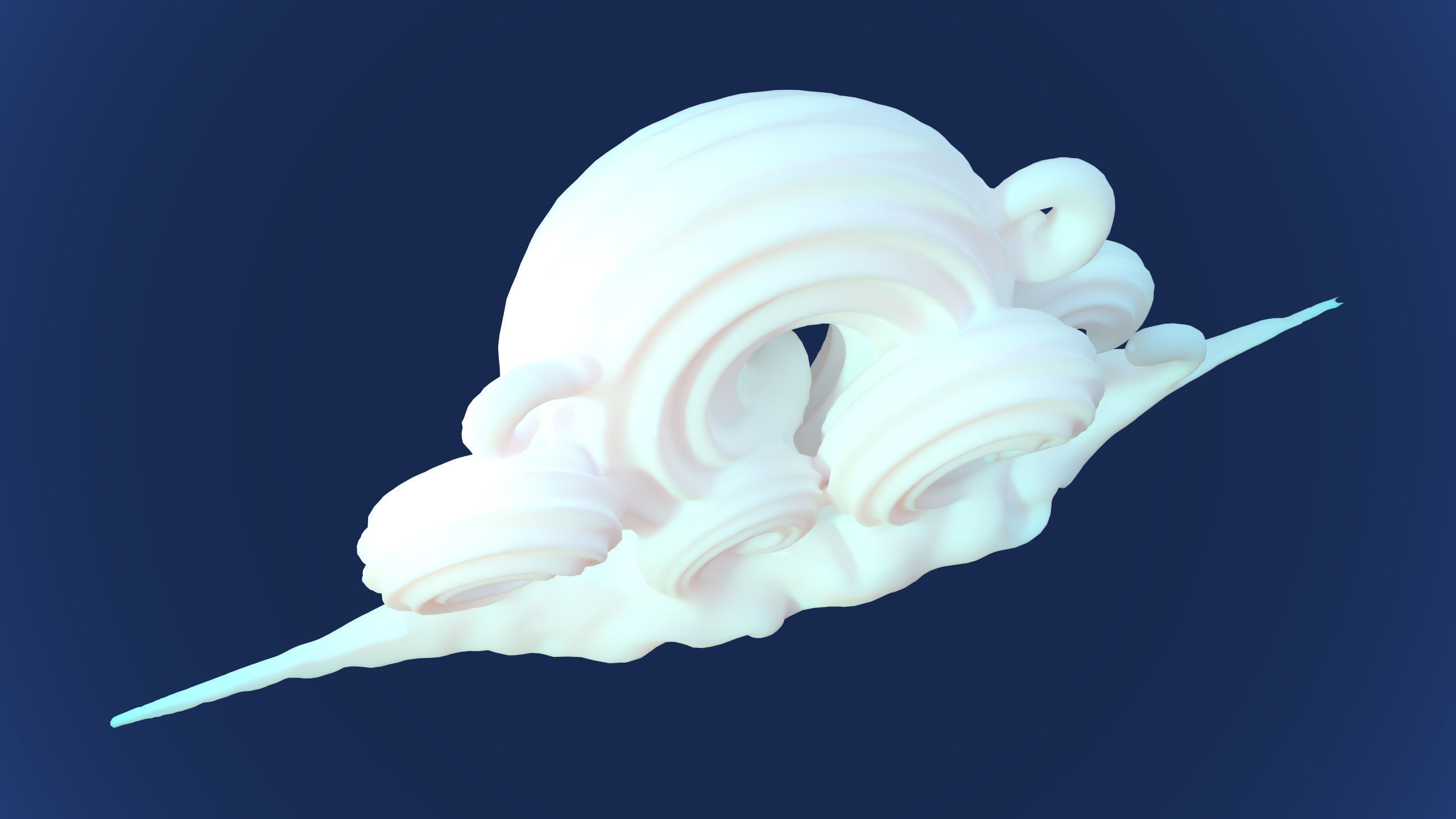 Stylized Cartoon Clouds and Weather Icons pack 140 assets Low-poly 3D model_6