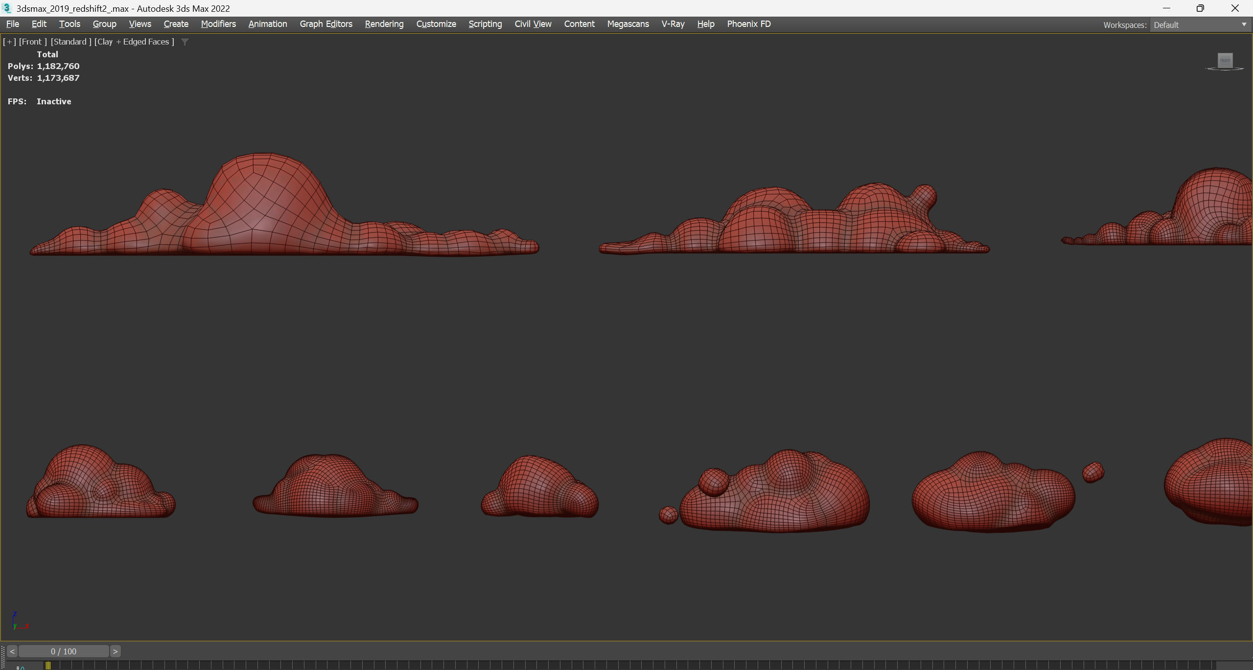 Stylized Cartoon Clouds and Weather Icons pack 140 assets Low-poly 3D model_70